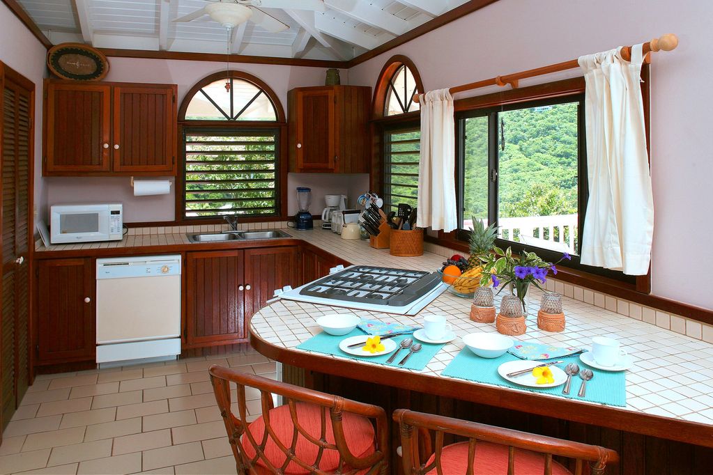 3 Bedroom Family Vacation Villa Rentals with Kitchen St John USVI